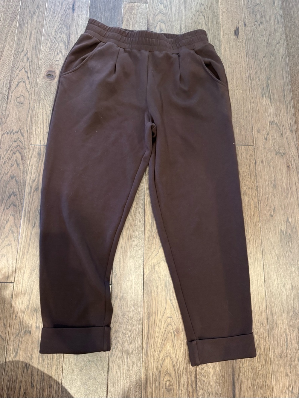 Varley Brown “DoubleSoft” ankle Pants